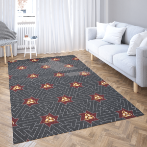 Horns Of Odin And Valknut – Viking Area Rug