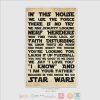 I Am Your Father Because In This House We Do Star Wars  Rug