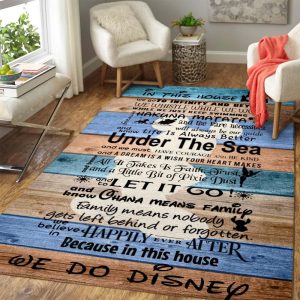 In This House We Go To Infinity And Beyond We Do Disney Living Room Area Rug Carpet