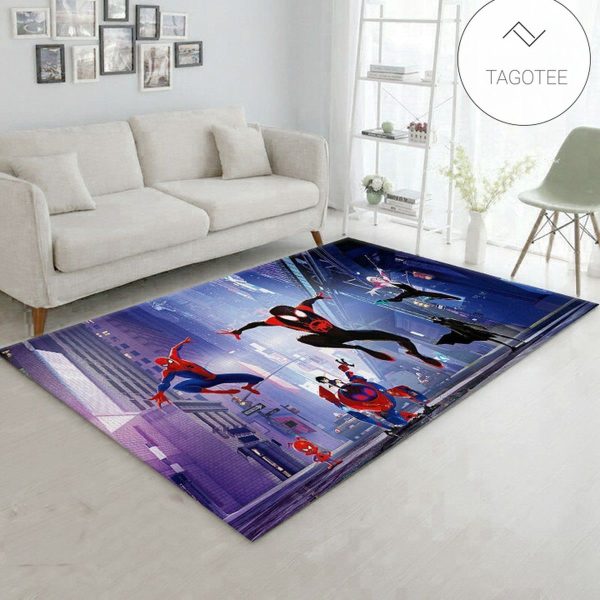 Into The Spider Verse Spider Man Miles Morales Rug Area Rug Floor Decor