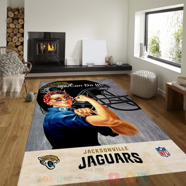 Jacksonville Jaguars Nfl Team Logo Area Rugs