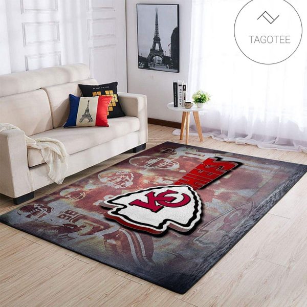 Kansas City Chiefs Area Rug Nfl Football Team Logo Carpet Living Room Rugs Floor Decor 191224