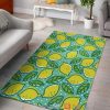 Lemon Pattern Green Rug Carpet