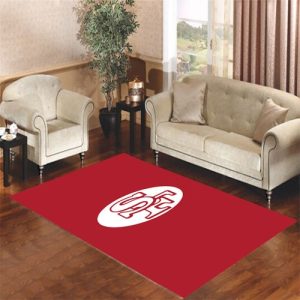 Logos And Uniforms Of The San Francisco 49Ers Living Room Carpet Rugs