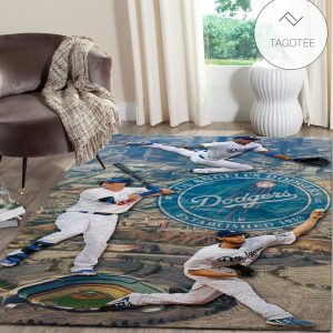 Los Angeles Dodgers Area Rug Mlb Baseball Team Logo Carpet Living Room Rugs Floor Decor 1912251