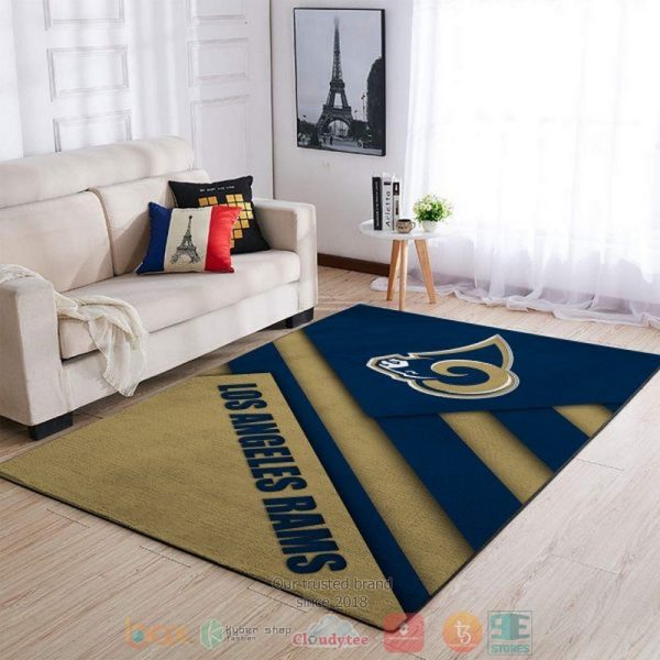 Los Angeles Rams Nfl Logo Rug