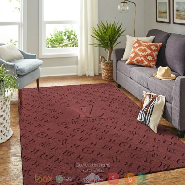 Louis Vuitton 3D Illusion Lv Brown Rug Carpet