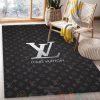 Louis Vuitton Black-Grey Inspired Rug