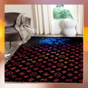 Louis Vuitton Black Rectangle Rug