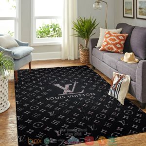 Louis Vuitton Lv Blood Black Rug Carpet