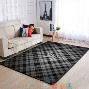 Louis Vuitton Lv Care Pattern Grey Rug Carpet