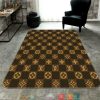 Louis Vuitton Lv Caro Brown Carpet Rug