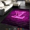 Louis Vuitton Lv Pink Neon Rug Carpet