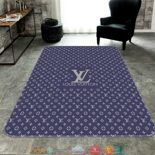 Louis Vuitton Navy Carpet Rug