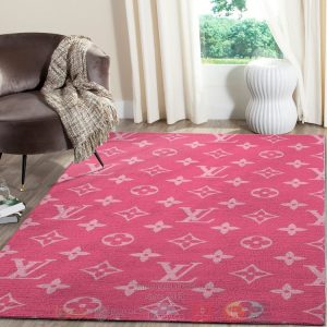 Louis Vuitton Pink Inspired Rug