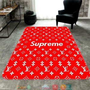 Louis Vuitton Supreme Red Carpet Rug