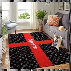 Louis Vuitton Supreme Rug