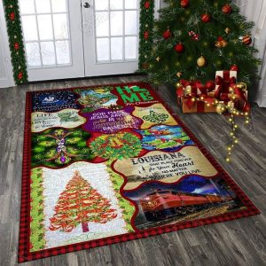 Louisiana Christmas Rectangle Uo36229 Rug Carpet