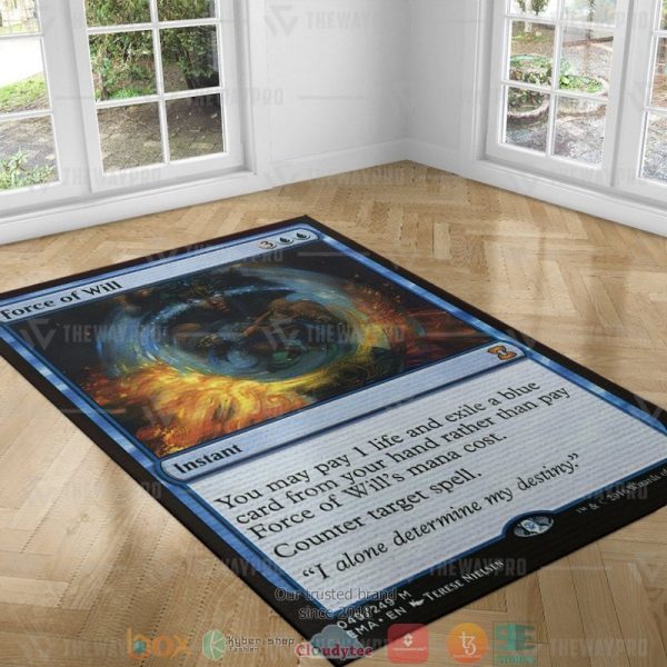 Magic The Gathering Force Of Will Carpet Rug