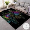 Magical Rainbow Tortoise Rug Living Room Carpet