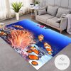 Marine Life Ocean Blue Clownfish Rug Living Room Carpet