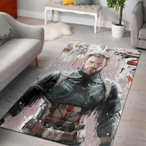 Marvel Captain America Area Rug Rugs For Living Room Rug Home Decor