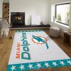 Miami Dolphins Banner Nfl Logo For Us Area Rugs