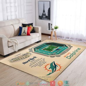 Miami Dolphins Stadium Rug