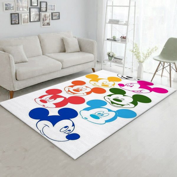 Mickey Mouse Disney Area Rug For Christmas Bedroom Floor Decor Home Decor