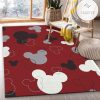 Mickey Mouse Head Pattern2 Movie Area Rug Kitchen Rug Floor Decor