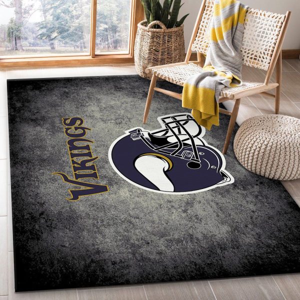 Minnesota Vikings Imperial Distressed Rug Nfl Area Rug Carpet