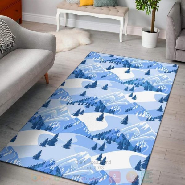 Mountain Snow Inspired Rug