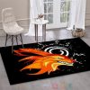 Naruto Anime Black Area Rugs