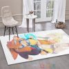 Naruto Anime White Area Rugs