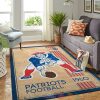 New England Patriots Nfl Team Logo Retro Area Rugs