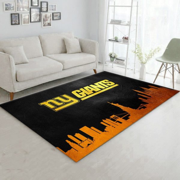 New York Giants Skyline Nfl Area Rug Carpet