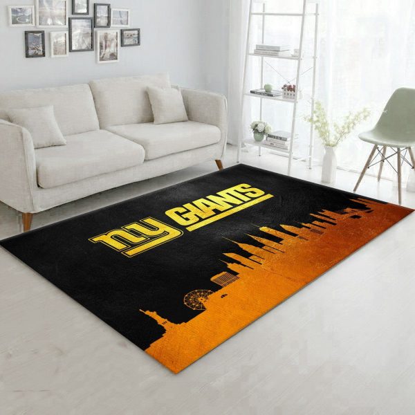 New York Giants Skyline Nfl Team Logos Area Rug