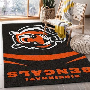 Nfl Cincinnati Bengals Area Rug Carpet