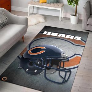 Nfl Football Chicago Bears Home Decor Area Rug Rugs For Living Room Rug Home Decor