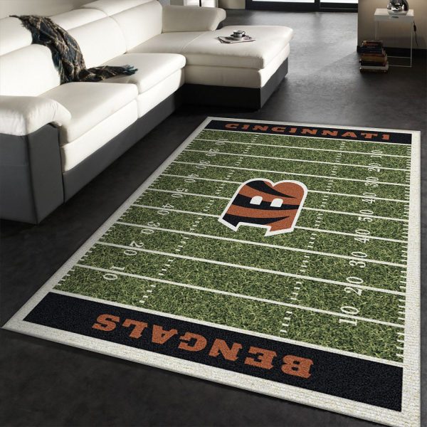 Nfl Homefield Cincinnati Bengals Area Rug For Christmas