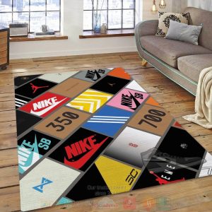 Nike Sneaker Box Fashion Brand Home Us Area Rugs