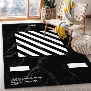 Off White Marmor Area Rug Living Room Rug Floor Decor Home Decor