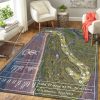 Old Course At St Andrews Scotland Map Rug