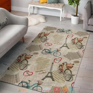 Paris Eiffel Tower Rug Carpet