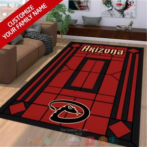 Personalized Arizona Diamondbacks Custom Area Rug