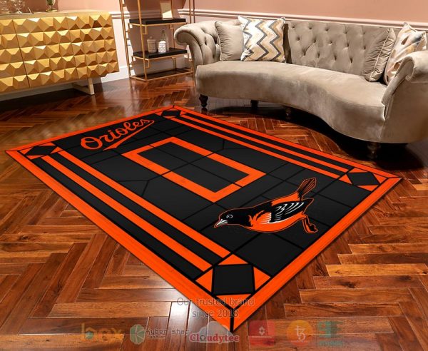 Personalized Baltimore Orioles Custom Area Rug