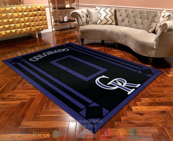 Personalized Colorado Rockies Custom Area Rug