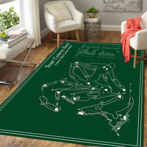 Personalized Course Map Custom Order Rug