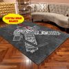 Personalized Goalie Ice Hockey Player Area Rug – Ts170222