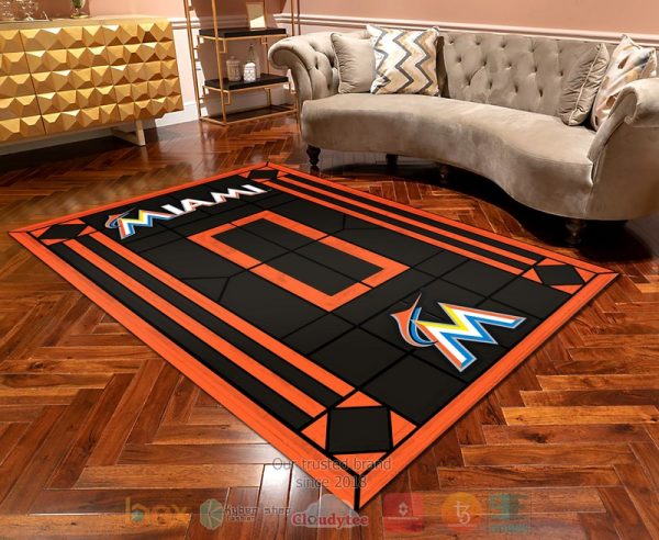 Personalized Miami Marlins Custom Area Rug